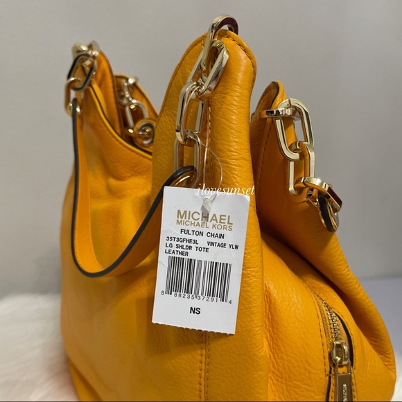 {Michael Kors} Fulton Yellow Tote - Picture 8 of 9